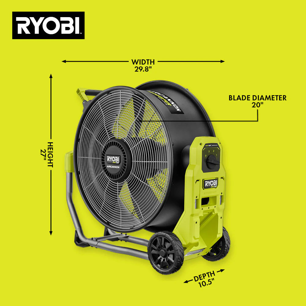 40V HP Brushless Hybrid 22 Inch Air Cannon