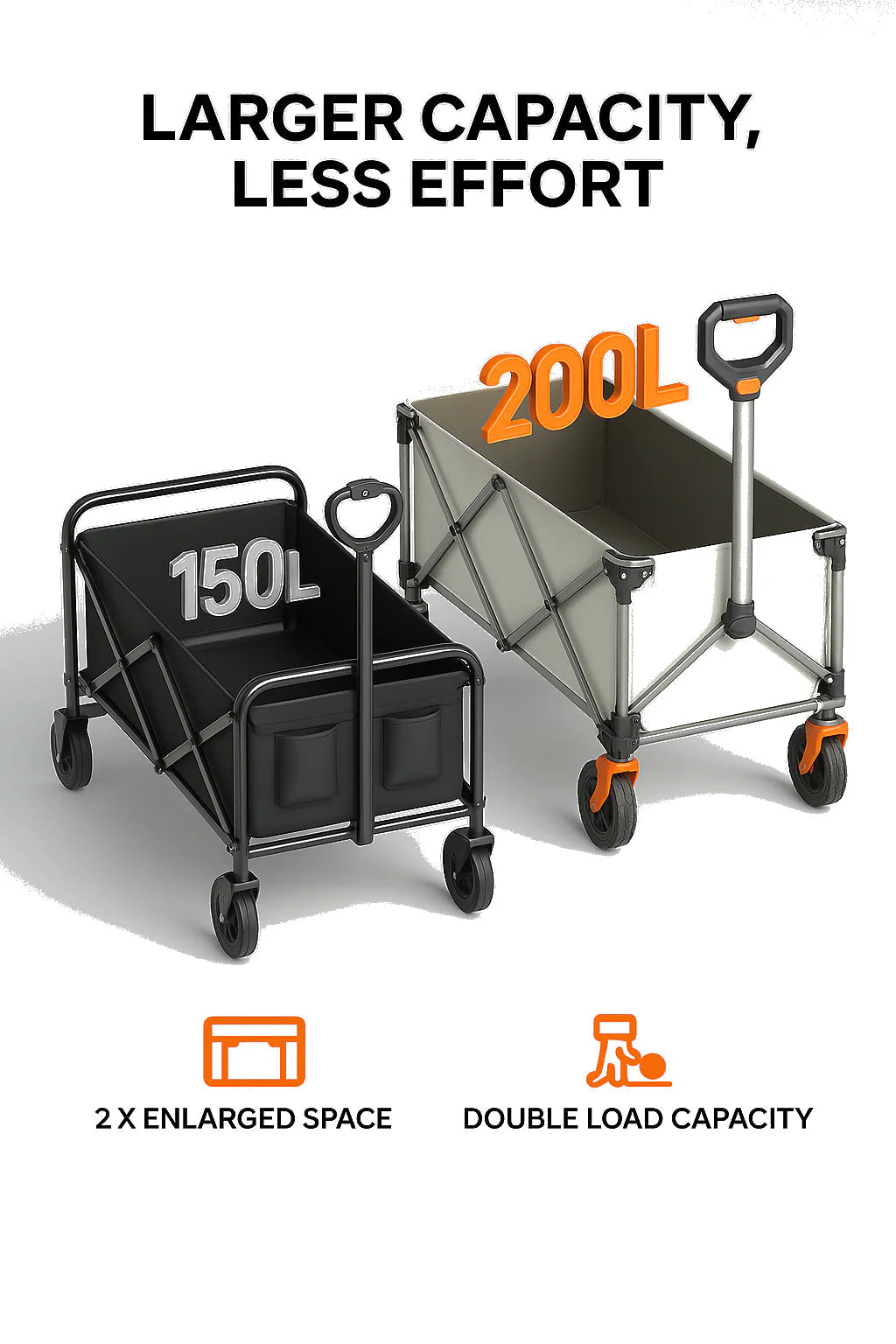 Portable Foldable Electric Utility Cart – Easy Heavy Load Management